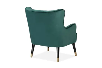 Jermeka Lenestol Fløyel - Grønn - Møbler - Stoler - Lenestoler