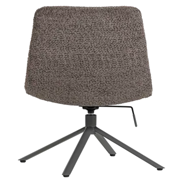 Justerbar snurrestol Soren - Brun - Møbler - Stoler - Lenestoler - Lenestol uten armlene