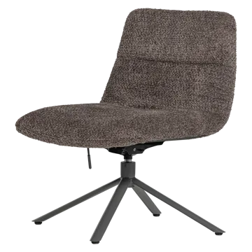 Justerbar snurrestol Soren - Brun - Møbler - Stoler - Lenestoler - Lenestol uten armlene