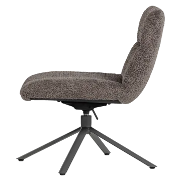 Justerbar snurrestol Soren - Brun - Møbler - Stoler - Lenestoler - Lenestol uten armlene