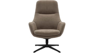 Kiresto lenestol med fotskammel, svingfunksjon - Grå - Møbler - Stoler - Lenestoler - Recliner