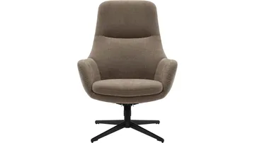 Kiresto lenestol med fotskammel, svingfunksjon - Grå - Møbler - Stoler - Lenestoler - Recliner