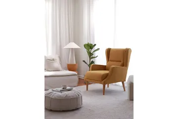 Klam Lenestol - Sennep - Møbler - Stoler - Lenestoler