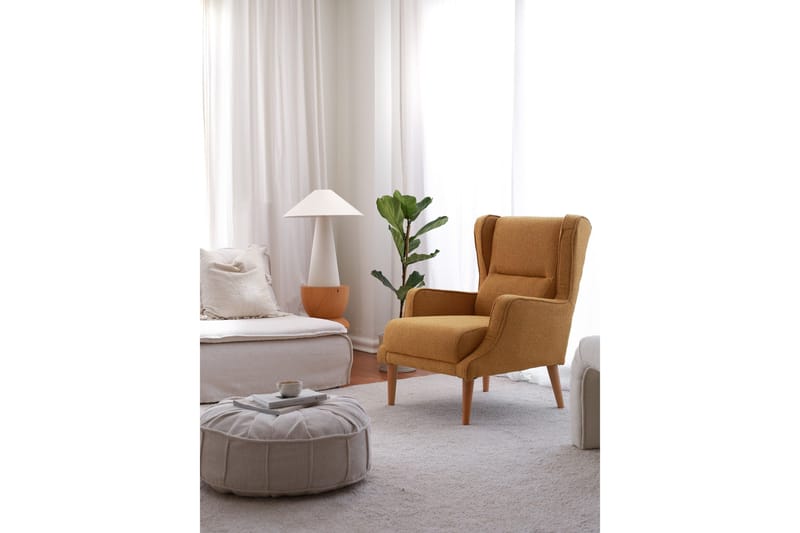 Klam Lenestol - Sennep - Møbler - Stoler - Lenestoler