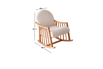 Klea Lenestol - Hvit - Møbler - Barnemøbler - Barnestol - Gynestol barn