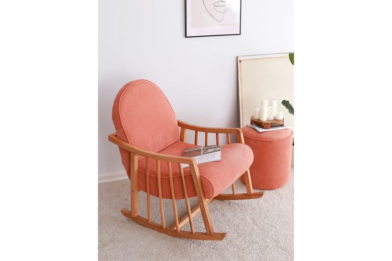 Klea Lenestol - Koral - Møbler - Barnemøbler - Barnestol - Gynestol barn
