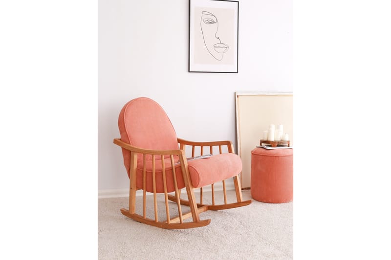 Klea Lenestol - Koral - Møbler - Barnemøbler - Barnestol - Gynestol barn