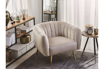 Amania Lenestol - Fløyel/Grå - Møbler - Stoler - Lenestoler