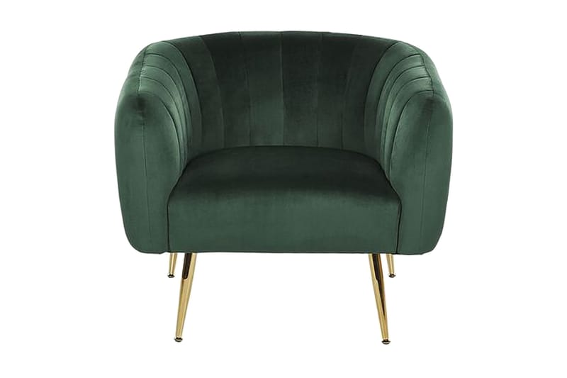 Amania Lenestol - Fløyel/Grønn - Møbler - Stoler - Lenestoler - Klubblenestol