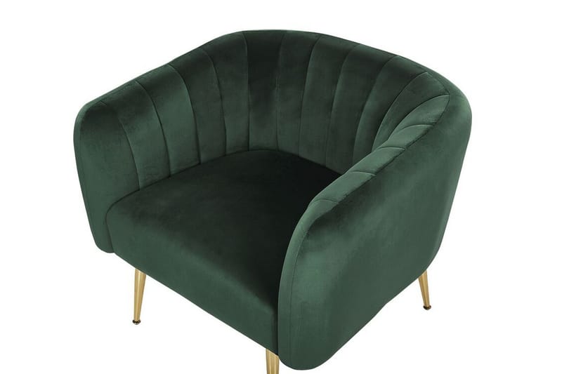 Amania Lenestol - Fløyel/Grønn - Møbler - Stoler - Lenestoler - Klubblenestol