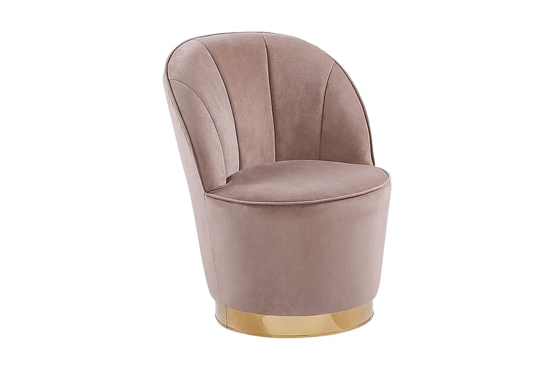 Lenestol Adorabelle - Beige/Fløyel - Møbler - Stoler - Lenestoler - Klubblenestol