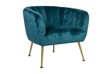 Tucker Karmstol - Grønn|Fløyel - Møbler - Stoler - Lenestoler - Klubblenestol