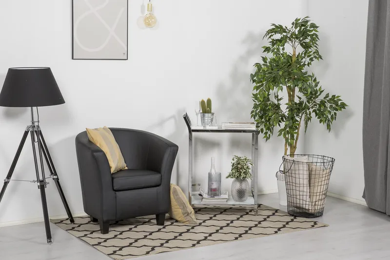 Vegas Klubblenestol PU - Svart - Møbler - Stoler - Lenestoler - Klubblenestol