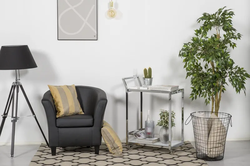 Vegas Klubblenestol PU - Svart - Møbler - Stoler - Lenestoler - Klubblenestol