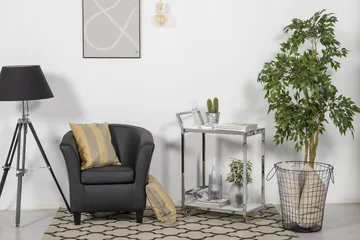 Vegas Klubblenestol PU - Svart - Møbler - Stoler - Lenestoler - Klubblenestol