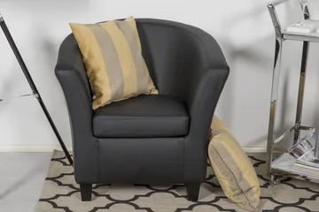 Vegas Klubblenestol PU - Svart - Møbler - Stoler - Lenestoler - Klubblenestol