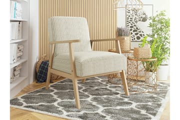 Knocklong Fåtölj Beige/Wood - Møbler - Stoler - Lenestoler