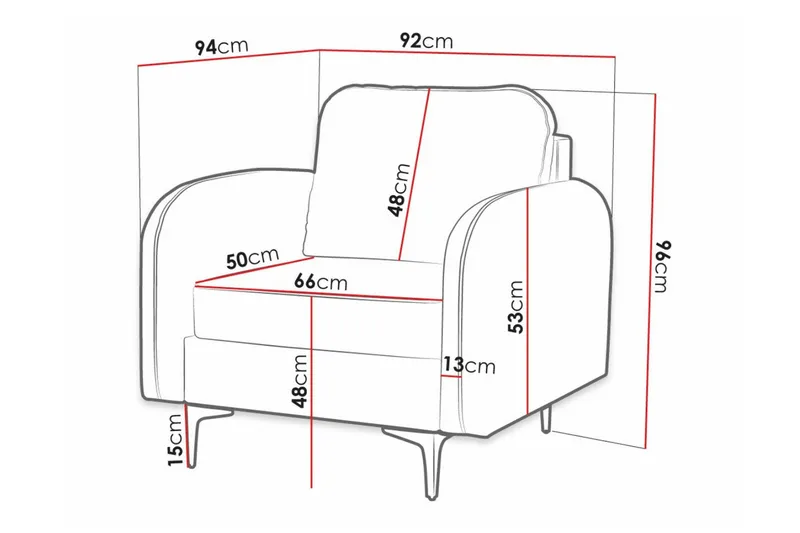 Knocklong Fåtölj Black - Møbler - Stoler - Lenestoler