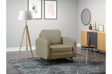 Knocklong Fåtölj Dark Beige/Mocca - Møbler - Stoler - Lenestoler