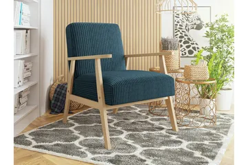 Knocklong Fåtölj Dark blue/Tree - Møbler - Stoler - Lenestoler