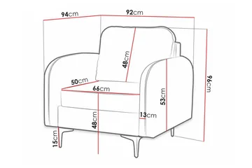 Knocklong Fåtölj Dark green - Møbler - Stoler - Lenestoler