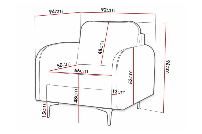 Knocklong Fåtölj Dark green - Møbler - Stoler - Lenestoler