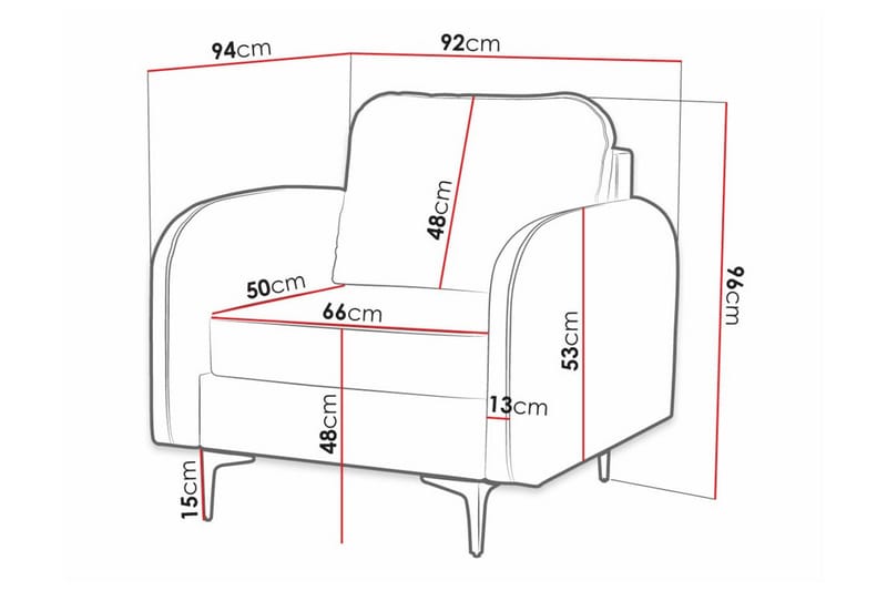 Knocklong Fåtölj Dark grey - Møbler - Stoler - Lenestoler