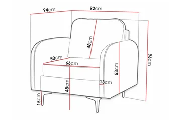 Knocklong Fåtölj Dark grey - Møbler - Stoler - Lenestoler