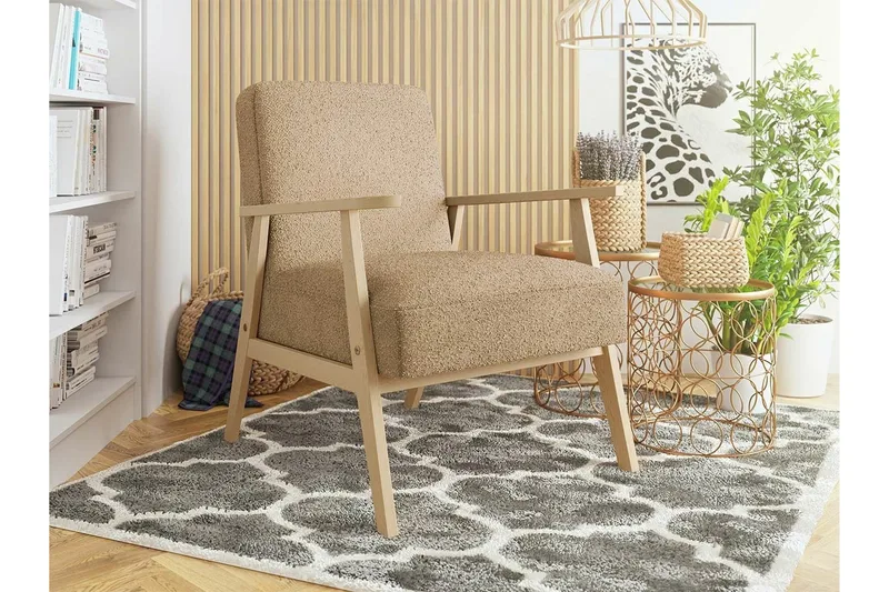 Knocklong Fåtölj Light brown - Møbler - Stoler - Lenestoler