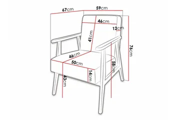 Knocklong Fåtölj Light brown - Møbler - Stoler - Lenestoler