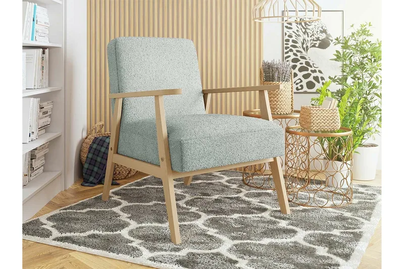 Knocklong Fåtölj Ljusgrå - Møbler - Stoler - Lenestoler