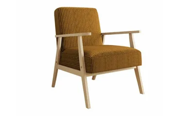 Knocklong Fåtölj Yellow/Brown - Møbler - Stoler - Lenestoler