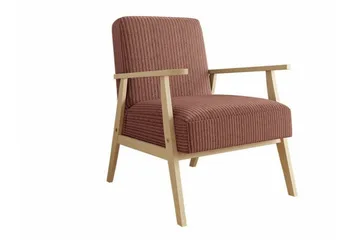 Knocklong Fåtölj Pink/Brown - Møbler - Stoler - Lenestoler