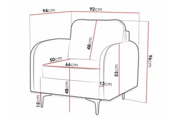 Knocklong Fåtölj Pink - Møbler - Stoler - Lenestoler