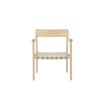 Krois Lenestol med Armlene i Tre med Tekstildetaljer - Beige - Møbler - Stoler - Lenestoler