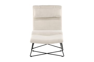 Laconia Lenestol - Hvid - Møbler - Stoler - Lenestoler - Lenestol med fotskammel