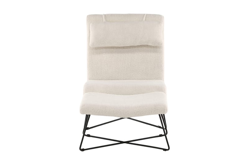 Laconia Lenestol - Hvid - Møbler - Stoler - Lenestoler - Lenestol med fotskammel