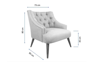 Lamonti Lenestol - Indigoblå/Natur - Møbler - Stoler - Lenestoler