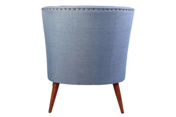 Lamonti Lenestol - Indigoblå/Natur - Møbler - Stoler - Lenestoler