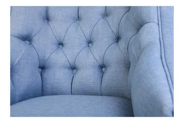 Lamonti Lenestol - Indigoblå/Natur - Møbler - Stoler - Lenestoler