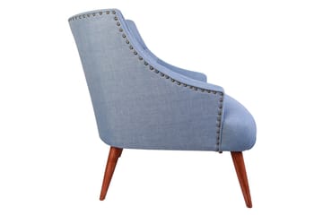 Lamonti Lenestol - Indigoblå/Natur - Møbler - Stoler - Lenestoler