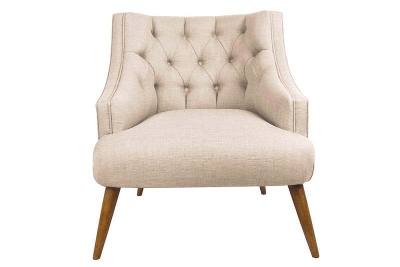 Lamonti Lenestol - Kremhvit/Natur - Møbler - Stoler - Lenestoler