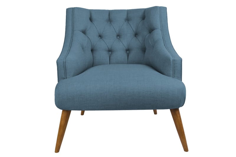 Lamonti Lenestol - Mørkeblå/Natur - Møbler - Stoler - Lenestoler