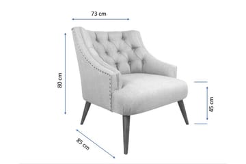 Lamonti Lenestol - Mørkeblå/Natur - Møbler - Stoler - Lenestoler