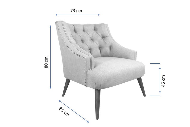 Lamonti Lenestol - Rød/Natur - Møbler - Stoler - Lenestoler