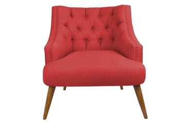 Lamonti Lenestol - Rød/Natur - Møbler - Stoler - Lenestoler