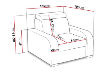 Lavona Lenestol - Brun - Møbler - Stoler - Lenestoler