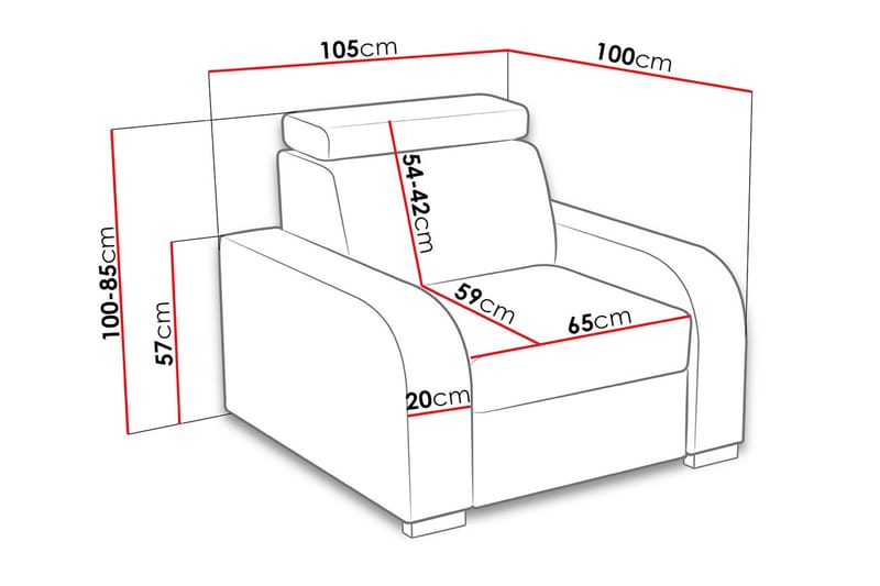 Lavona Lenestol - Brun - Møbler - Stoler - Lenestoler