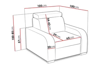 Lavona Lenestol - Grå - Møbler - Stoler - Lenestoler