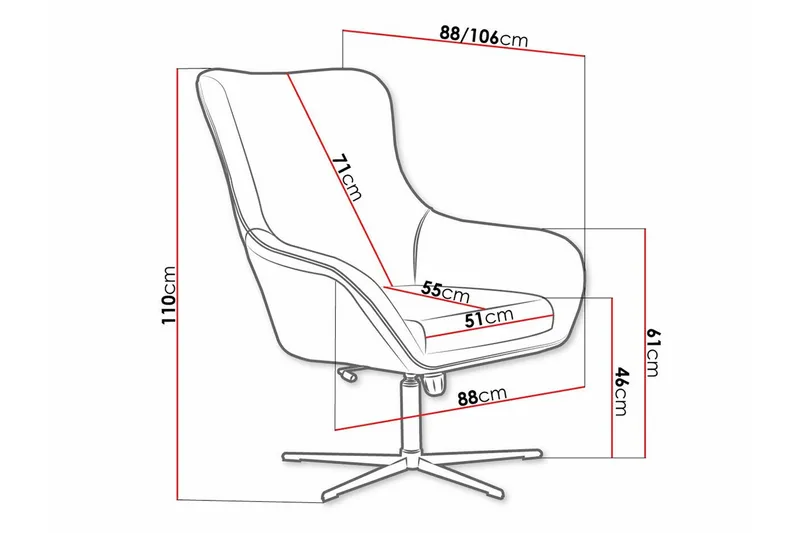 Laytown Fåtölj Beige/Black - Møbler - Stoler - Lenestoler